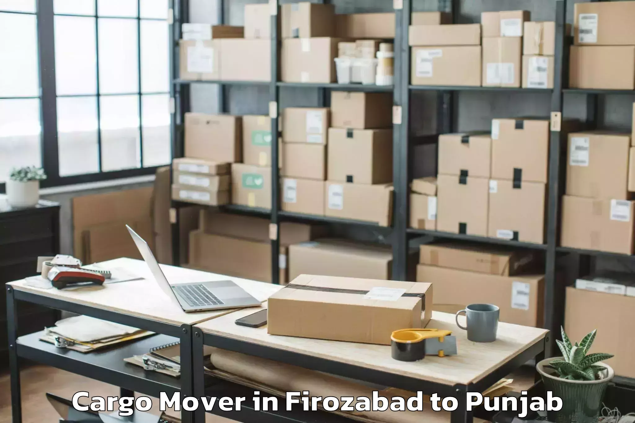 Reliable Firozabad to Gidderbaha Cargo Mover